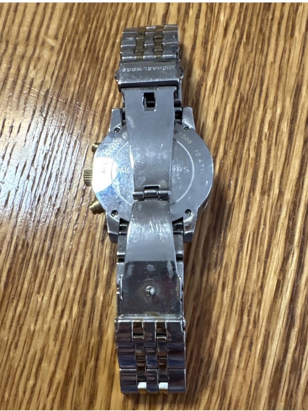 Michael Kors Two-Tone Silver and Gold Stainless Steel Bracelet Watch